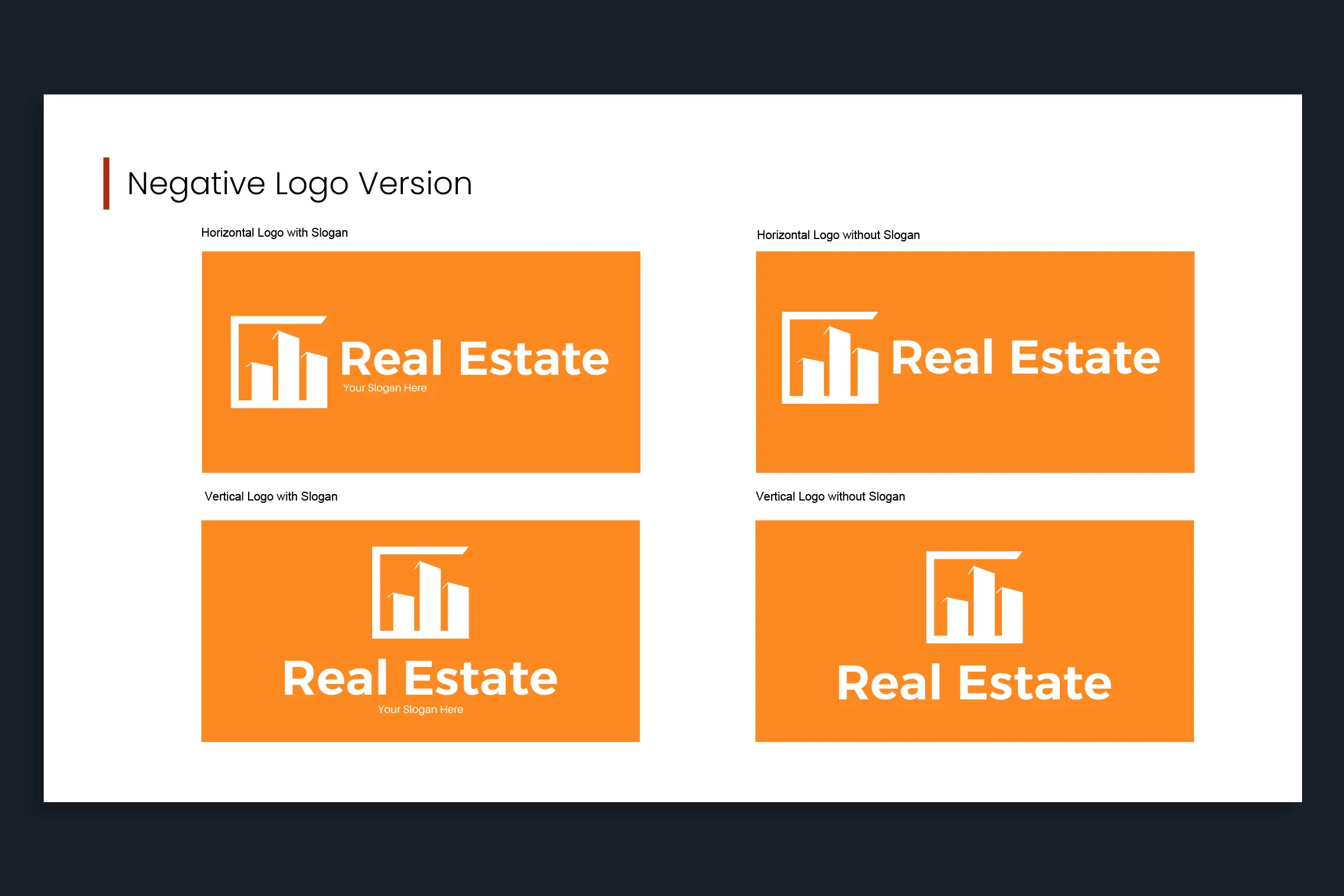 Real Estate Negative Logo